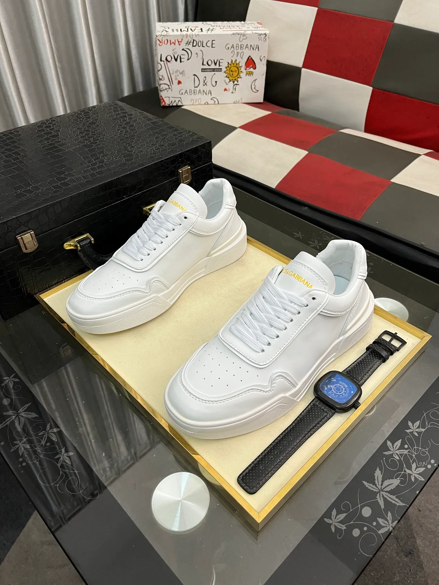 Men's shoes 💰480⌚️⌚️【DG～】couple casual shoes, on sale at the same time in 2025z cabinet 🔶Size: 36-46#️⃣ 🔷1 color🔜The upper is made of multi-material splicing➕Mesh lining, comfortable and breathable, sole: original comfortable, wear-resistant and non-slip outsole, ⚠️Real shot📱Photographed🎬The real thing is better📢📢📢